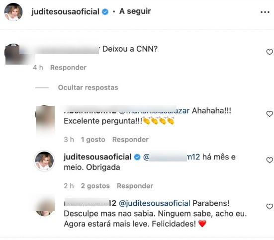 Judite de Sousa ‘bate com a porta’ à CNN Portugal. A pivô confirma tudo nas redes sociais