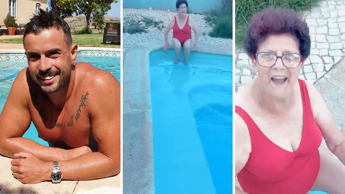 De férias, Marco Costa mostra avó na piscina e &#8216;atira&#8217;: &#8220;Dê um mergulho para verem esta gostosa&#8230;&#8221;