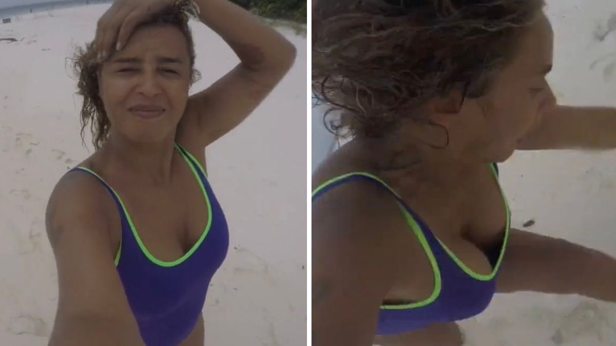 Liliana Almeida sofre “queda” na praia e Bruno de Carvalho atira: “A Queen das Maldivas a desfilar beleza…”