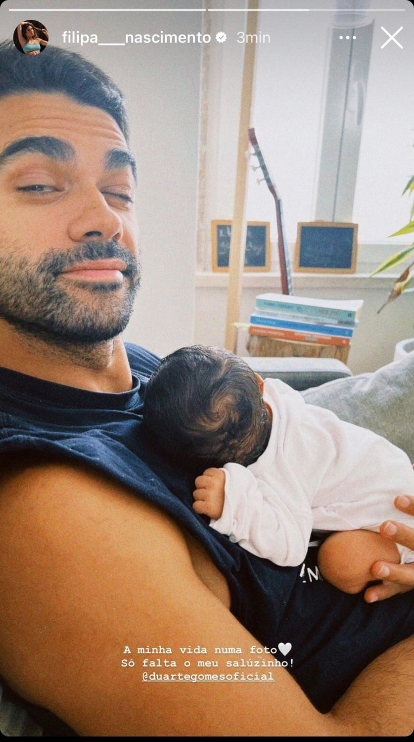 Filipa Nascimento declara-se a Duarte Gomes e à filha bebé: &#8220;A minha vida numa só foto&#8230;&#8221;
