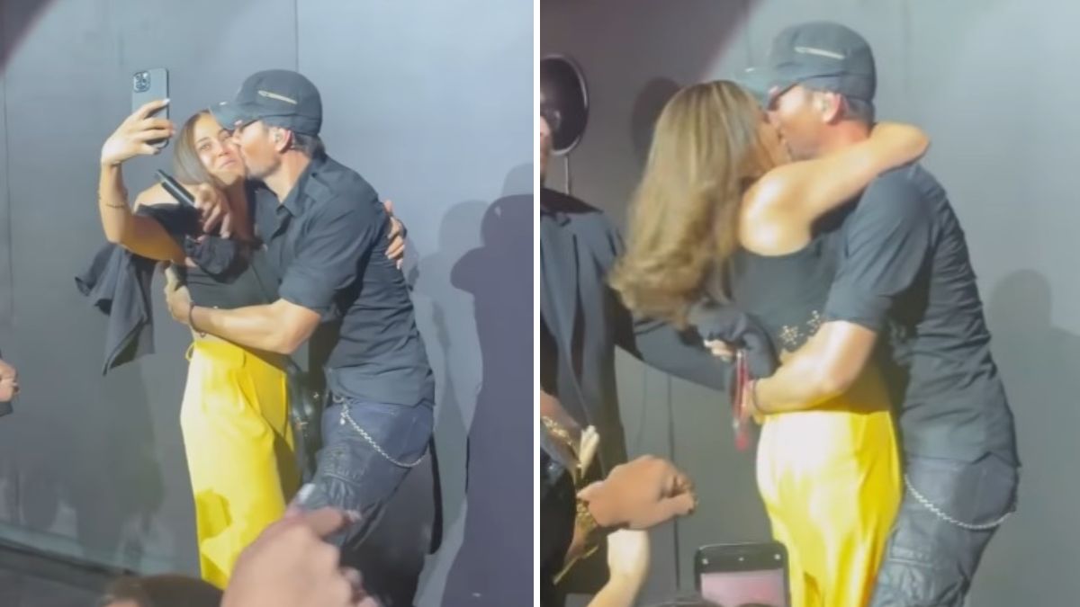 Vídeo: Fã rouba beijo apaixonado a Enrique Iglesias e o artista destaca o momento nas redes sociais