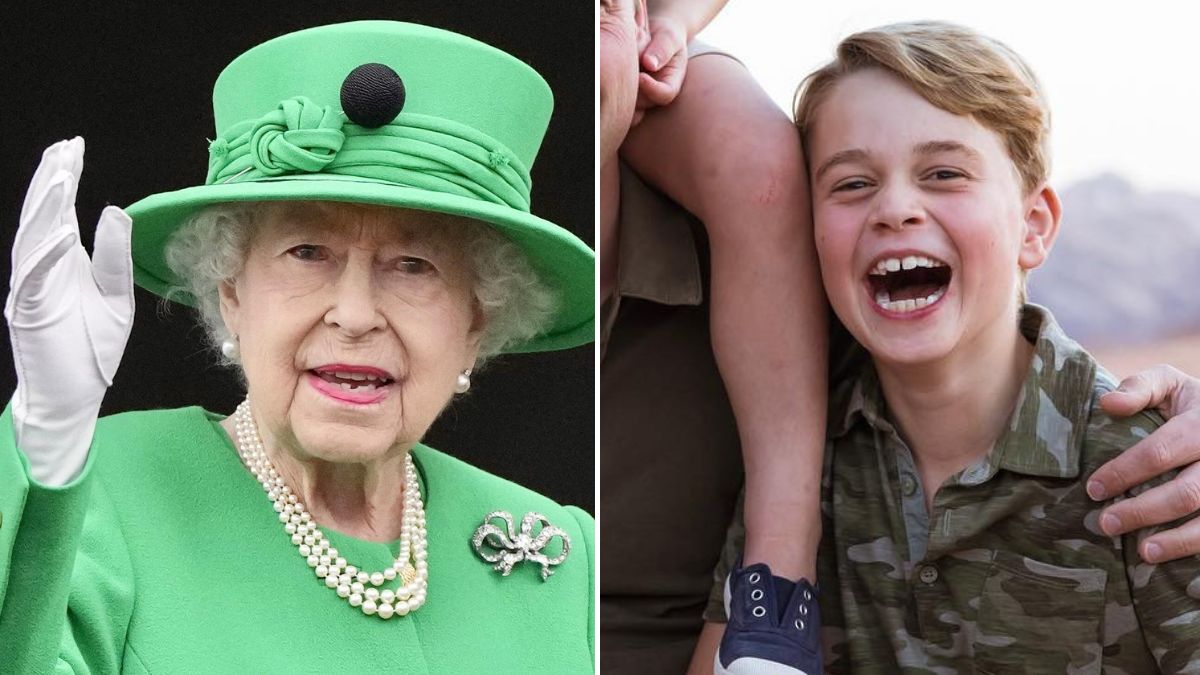 Oops! Príncipe George põe a língua de fora aos fotógrafos durante o funeral da rainha Isabel II