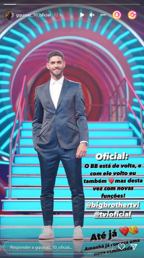 Oficial! Gonçalo Quinaz confirma participação no novo ‘Big Brother’: “Desta vez com novas funções…”