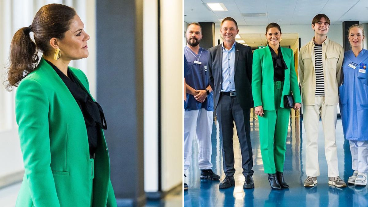 Princesa Victoria da Suécia espalha elegância com fato verde da Zara