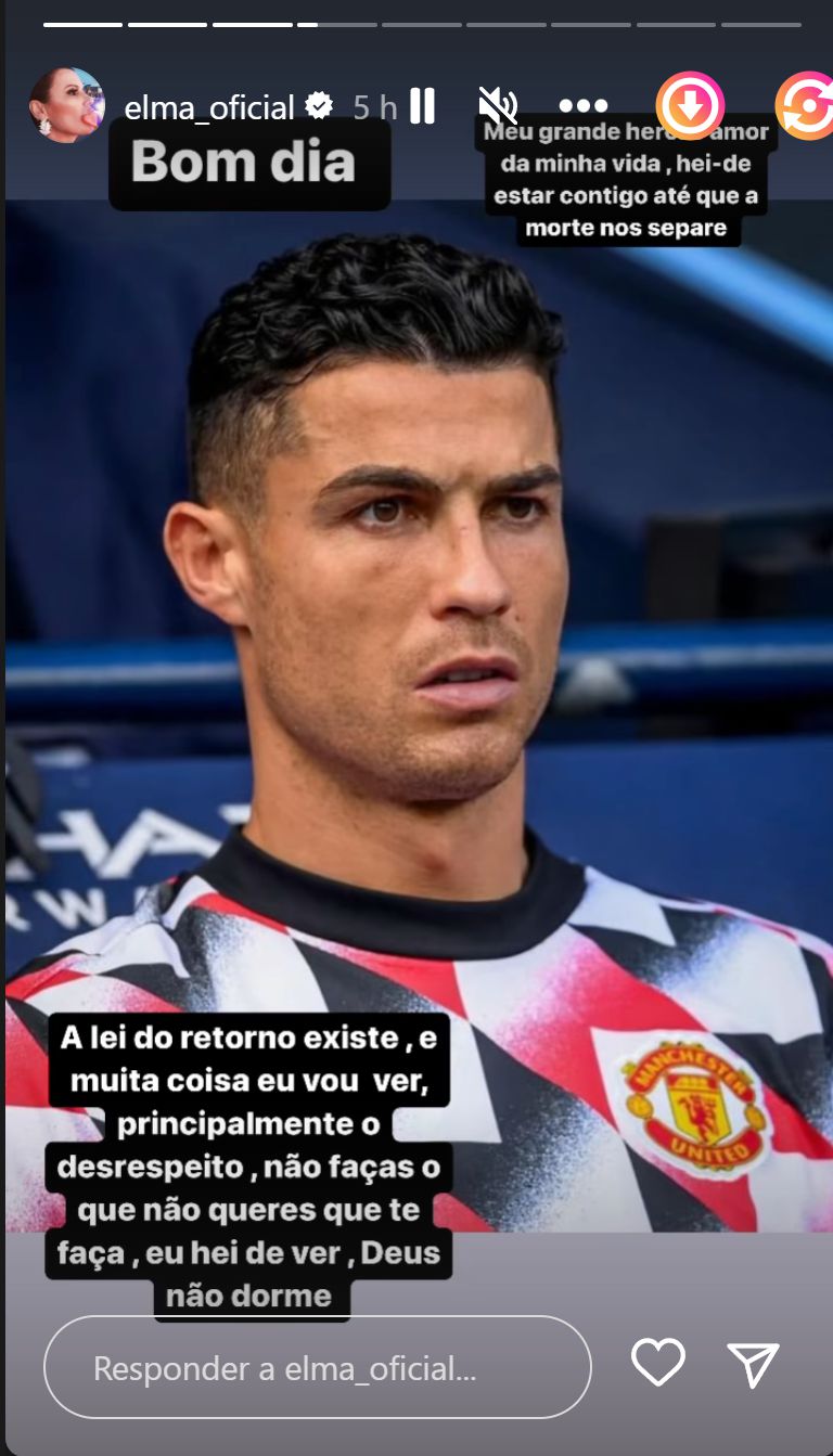 Elma Aveiro defende Cristiano Ronaldo após (nova) polémica: &#8220;Deus não dorme&#8230;&#8221;