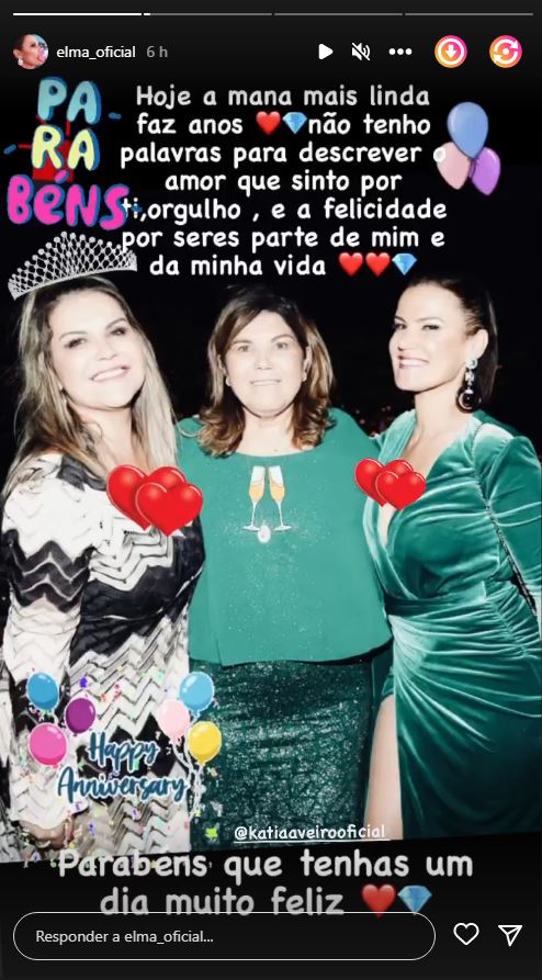 Elma Aveiro assinala aniversário de Katia Aveiro com (bonita) declaração: &#8220;A mana mais linda faz anos&#8230;&#8221;