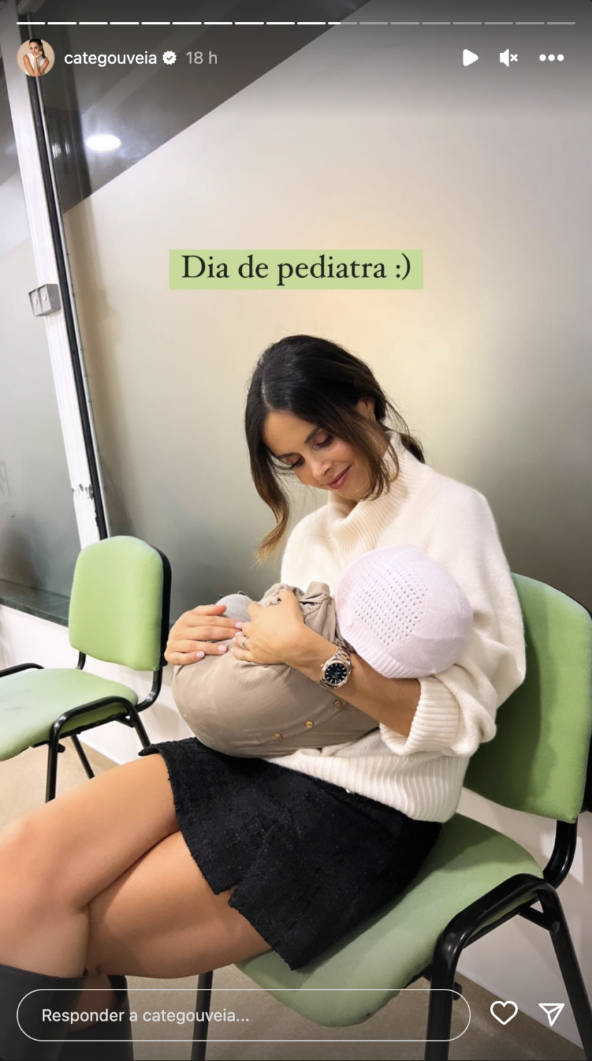 Catarina Gouveia orgulhosa após consulta de pediatria da filha: &#8220;Só com aleitamento materno&#8230;&#8221;