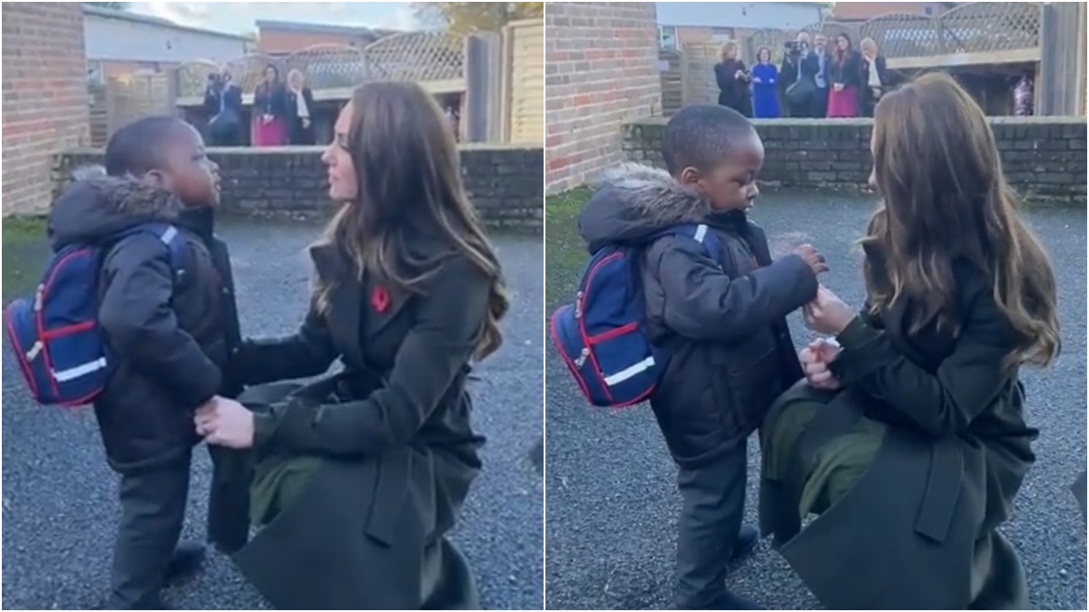 Kate Middleton surpreende menino de três anos com gesto de pura ternura