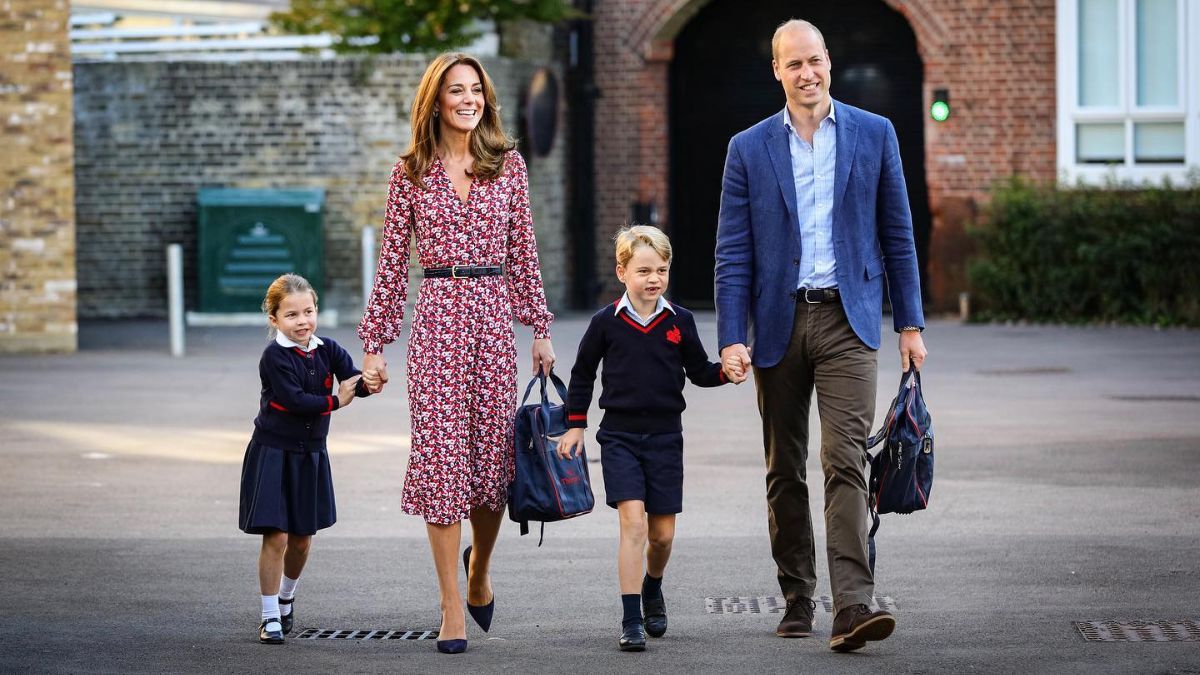 Príncipes Kate e William levam os filhos mais velhos a conhecer bastidores de séries