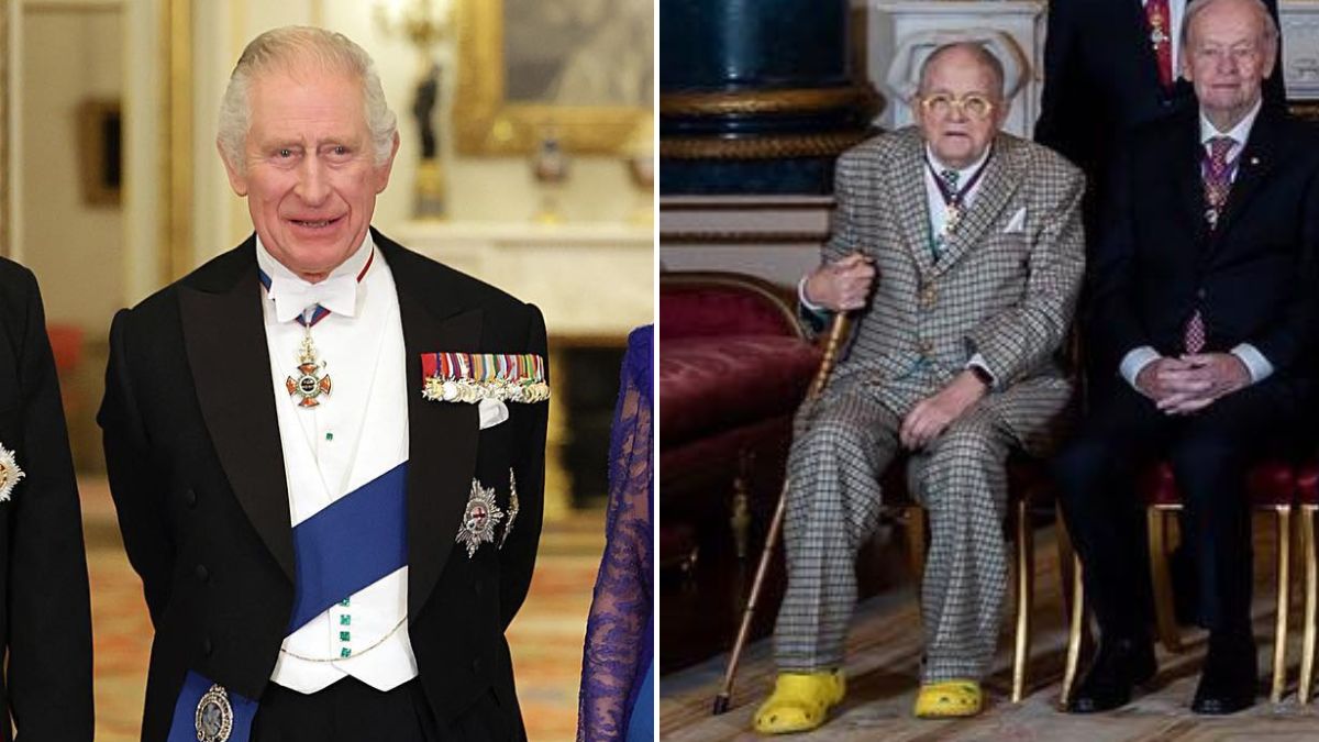 Rei Carlos III esquece o protocolo e permite que convidado use crocs amarelos
