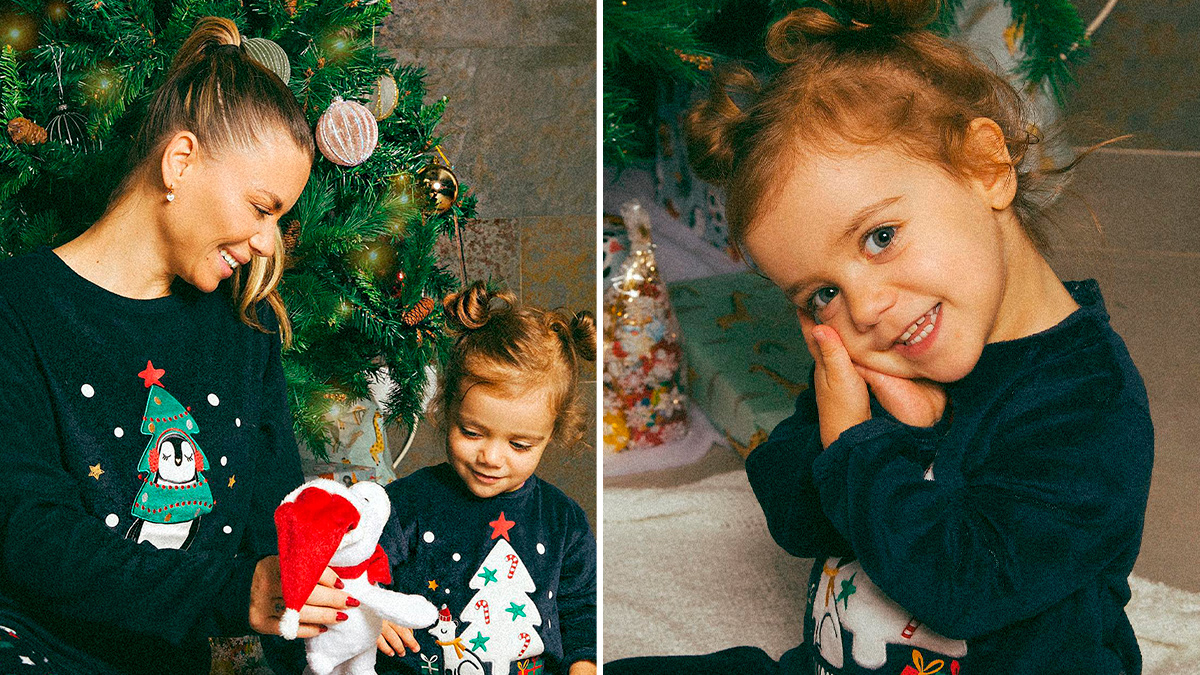 Que doçura! Mel Jordão partilha fotos da filha em espirito &#8216;natalício&#8217; e encanta: &#8220;Coisa mais boa&#8230;&#8221;