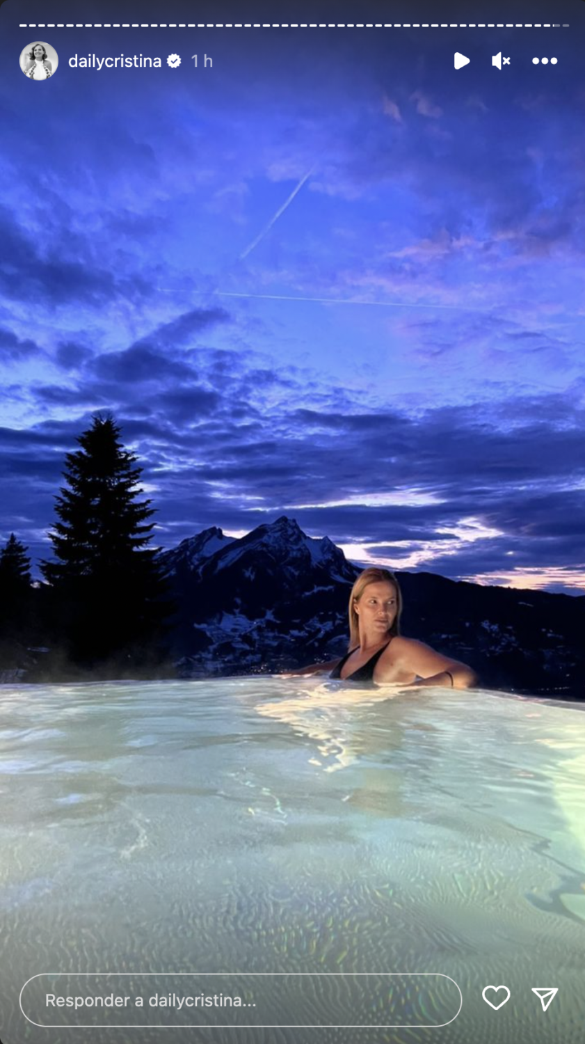 De férias na Suíça, Cristina Ferreira mostra piscina do hotel e vista &#8220;deslumbrante&#8221;: &#8220;Supera qualquer expectativa&#8230;&#8221;