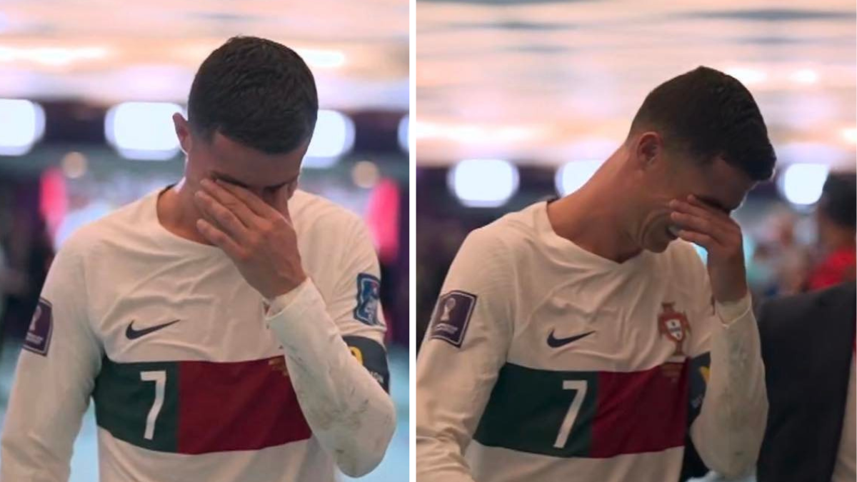 Após eliminação, Cristiano Ronaldo sai de campo &#8220;lavado em lágrimas&#8221;