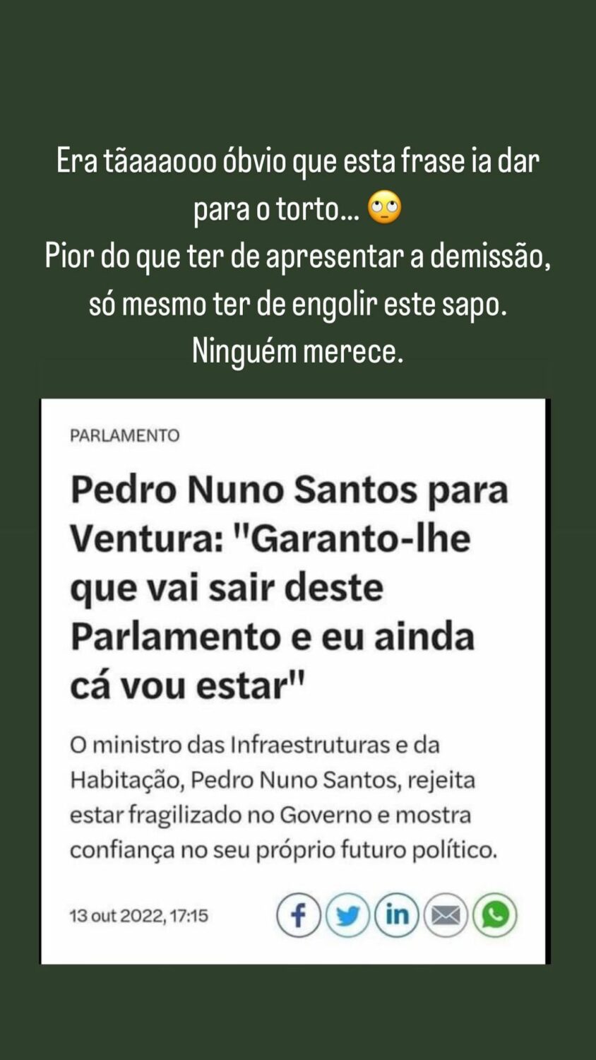 &#8220;Pipoca Mais Doce&#8221; reage à demissão de Pedro Nuno Santos: &#8220;Era tão óbvio que esta frase ia dar para o torto&#8230;&#8221;