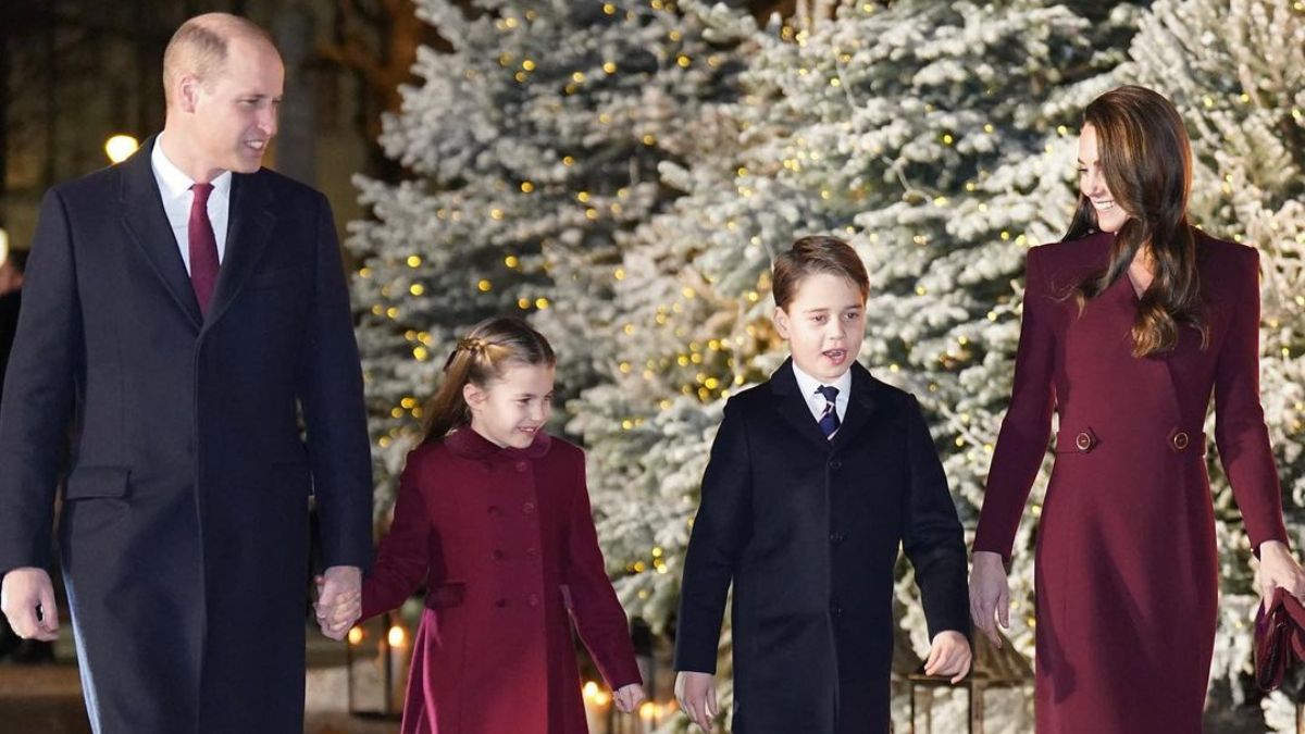 Príncipes William e Kate fotografados durante férias &#8216;secretas&#8217; com os filhos