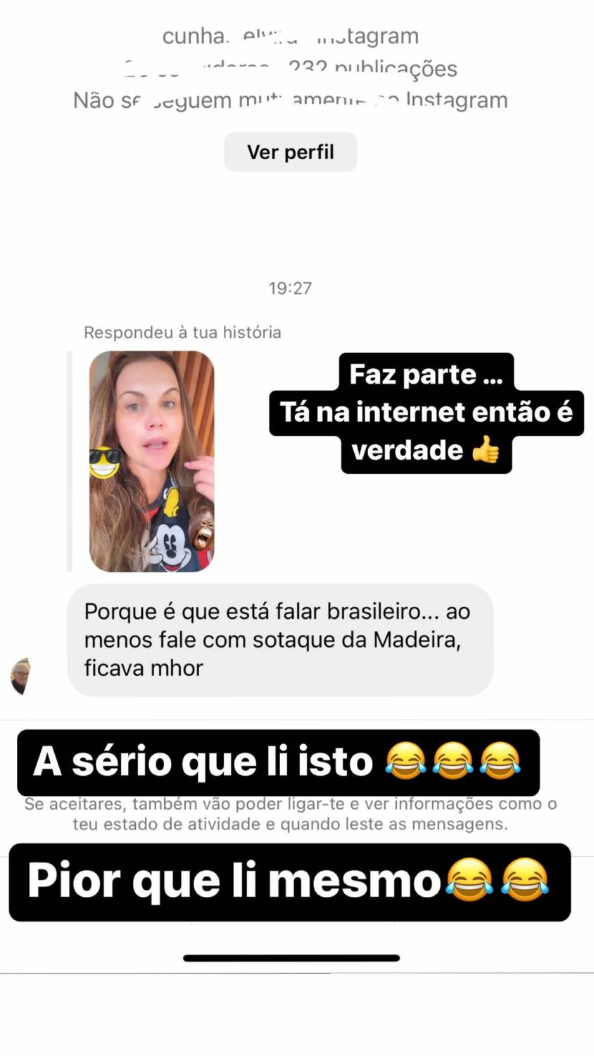Após polémicas, Kátia Aveiro expõe mensagem que recebeu e atira: &#8220;A sério que li isto?&#8221;