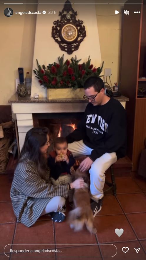 Angie Costa revela imagens do pequeno Martim ao colo do pai Natal: &#8220;Nota-se que estava muito feliz&#8230;&#8221;