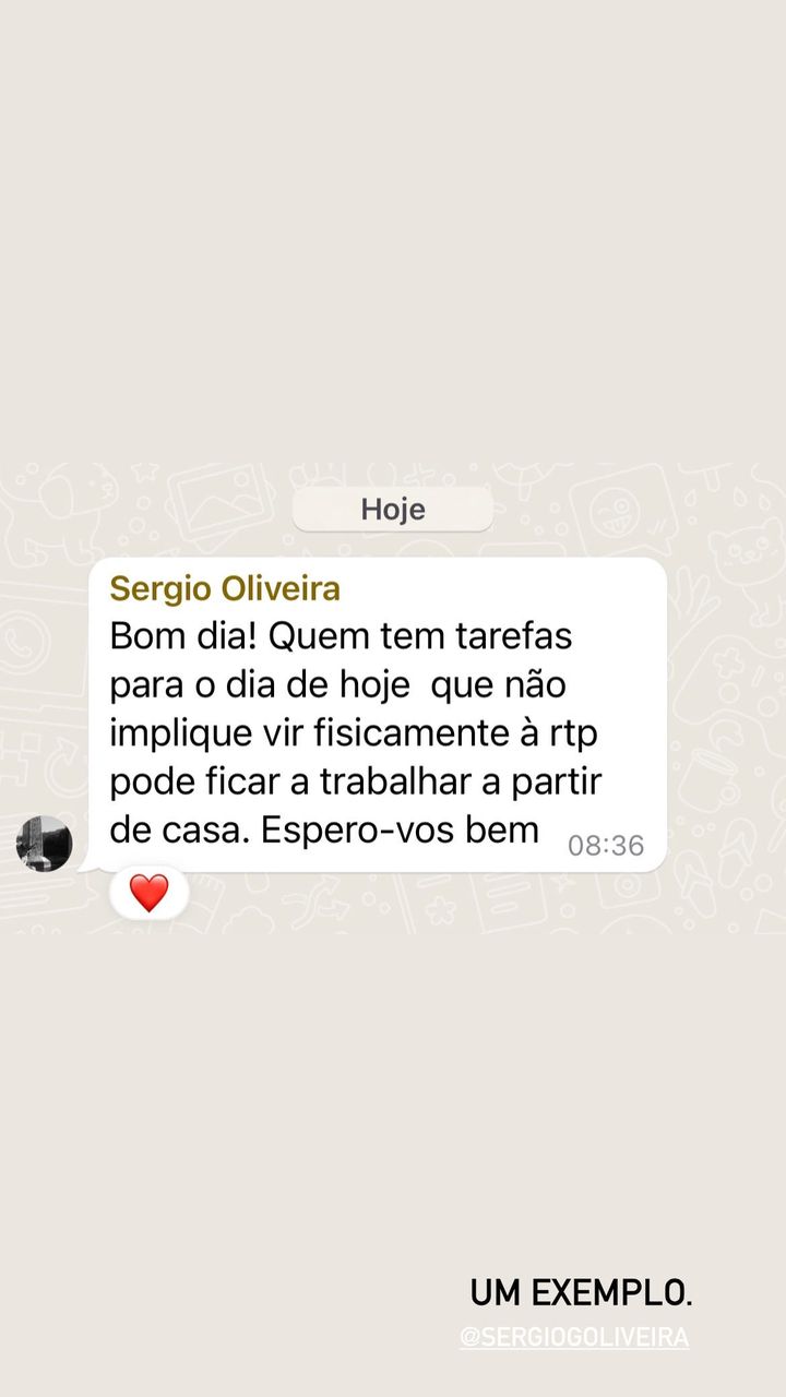Com &#8220;caos&#8221; em Lisboa, Tânia Ribas de Oliveira revela mensagem de responsável na RTP e aplaude: &#8220;Um exemplo&#8230;&#8221;