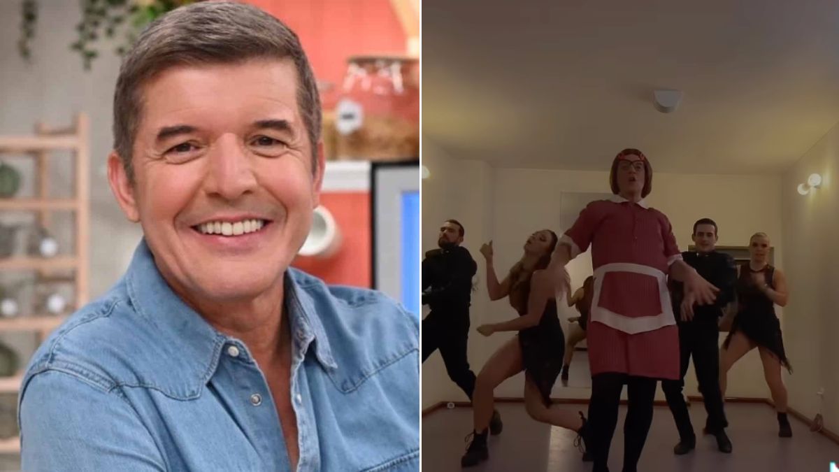 Hilariante! João Baião veste-se de Dona Odete e recria dança viral nas redes sociais: &#8220;Que máximo&#8230;&#8221;