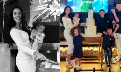 Que festão! Com a bebé Esmeralda ao colo, Georgina Rodriguez celebra aniversário: &#8220;Que lindas&#8230;&#8221;