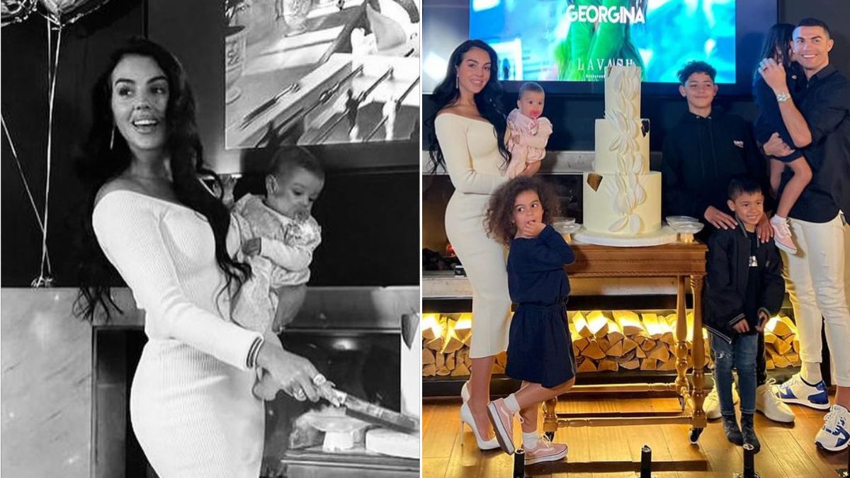 Que festão! Com a bebé Esmeralda ao colo, Georgina Rodriguez celebra aniversário: &#8220;Que lindas&#8230;&#8221;