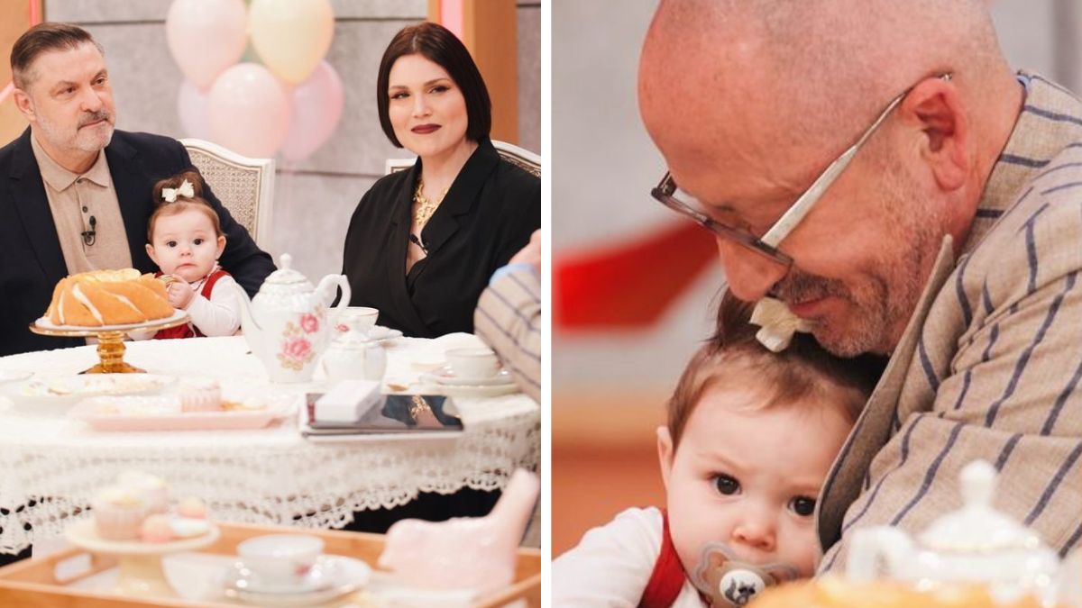 Que amor! Fábia Rebordão e Jorge Fernando apresentam a filha bebé em televisão