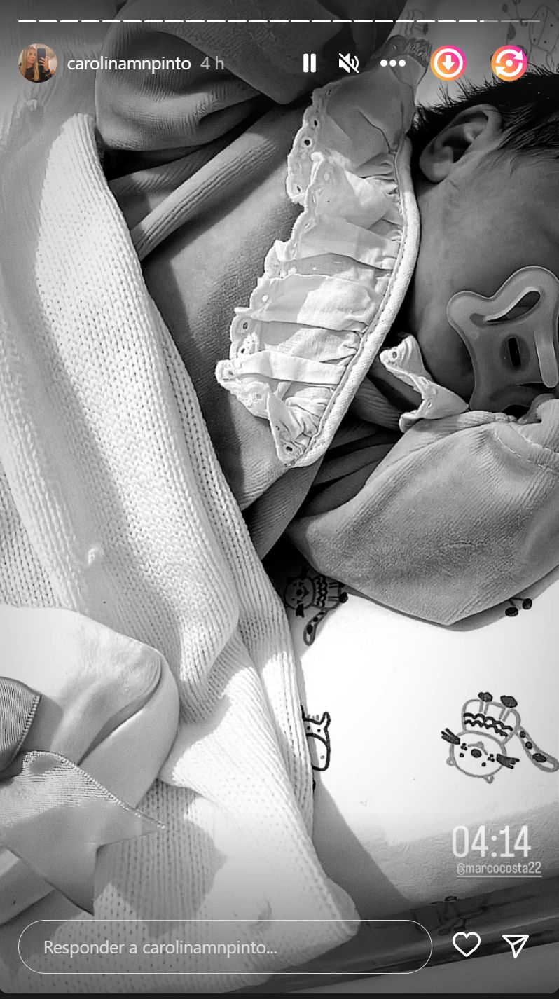 Que amor! Carolina Pinto revela (nova) foto da bebé Maria Emília