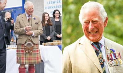 Rei Carlos III veste o kilt durante visita oficial à Escócia