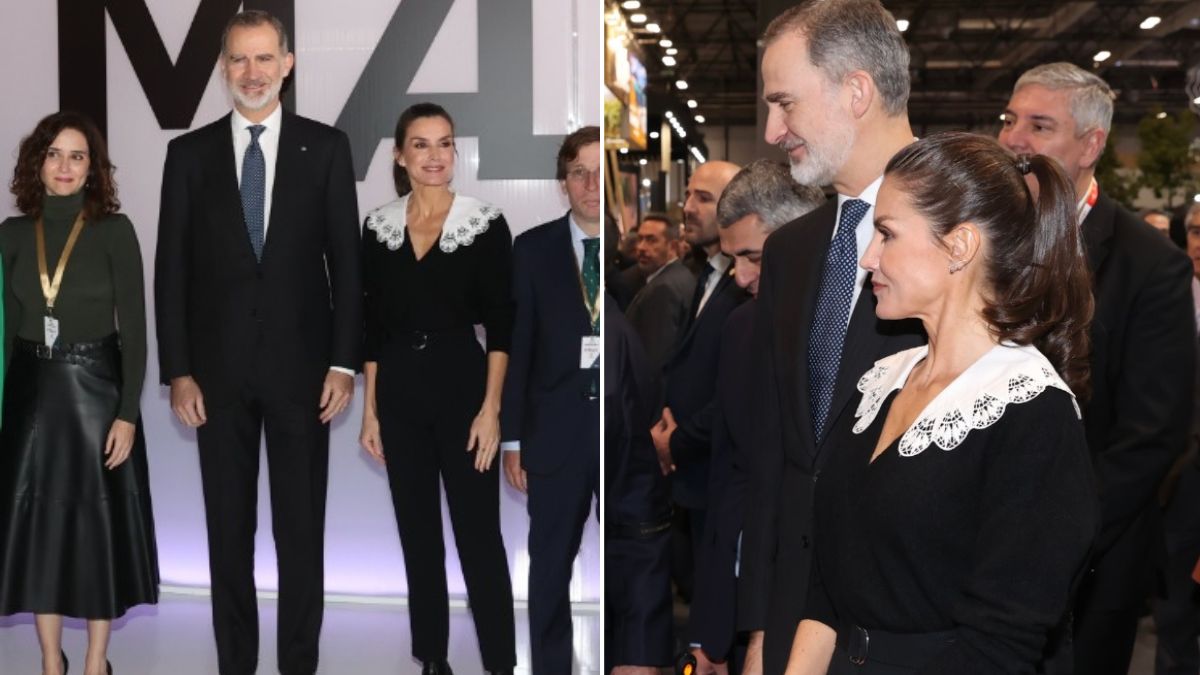 Rainha Letizia remata look totalmente preto com camisola ternurenta (que está em promoção)
