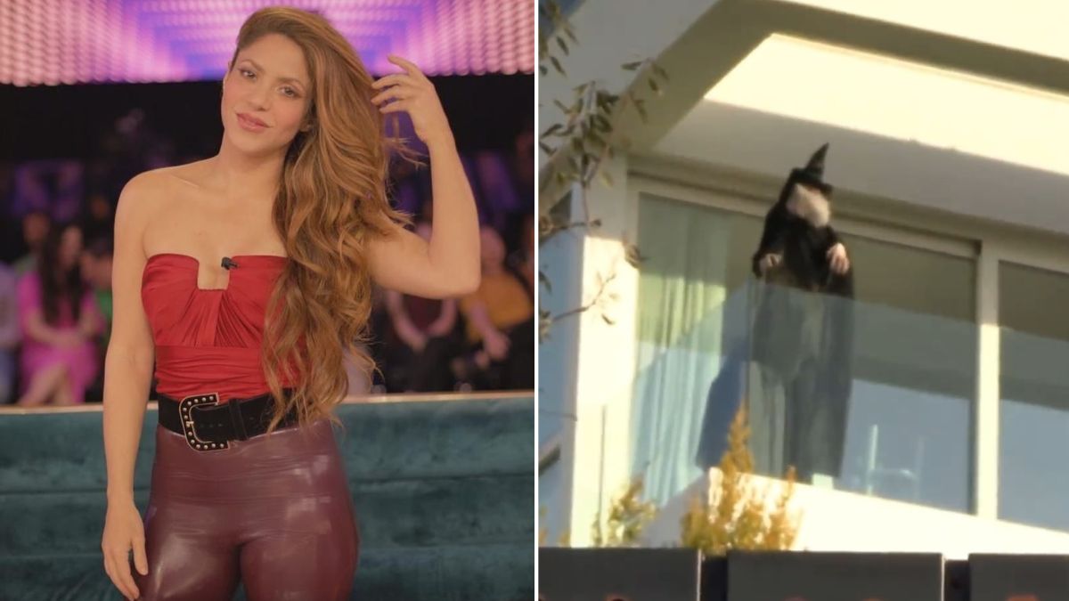 Shakira coloca bruxa na varanda virada para a casa da ex-sogra, mãe de Piqué