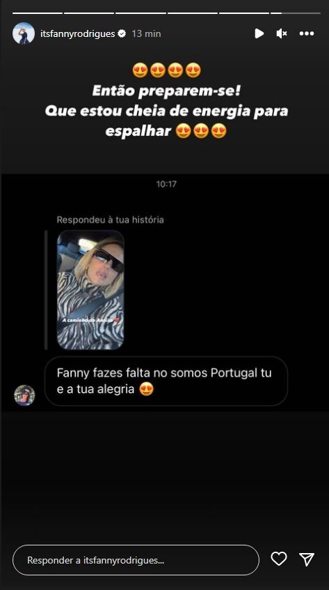 De volta, Fanny Rodrigues dá resposta aos seguidores: &#8220;Fazes falta no Somos Portugal&#8230;&#8221;