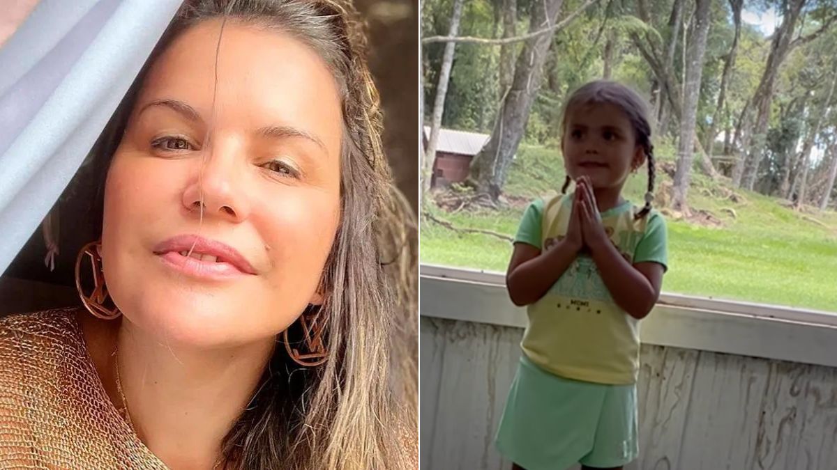 Katia Aveiro mostra filha mais nova a cantar e &#8216;encanta&#8217; seguidores: &#8220;Gratidão&#8230;&#8221;