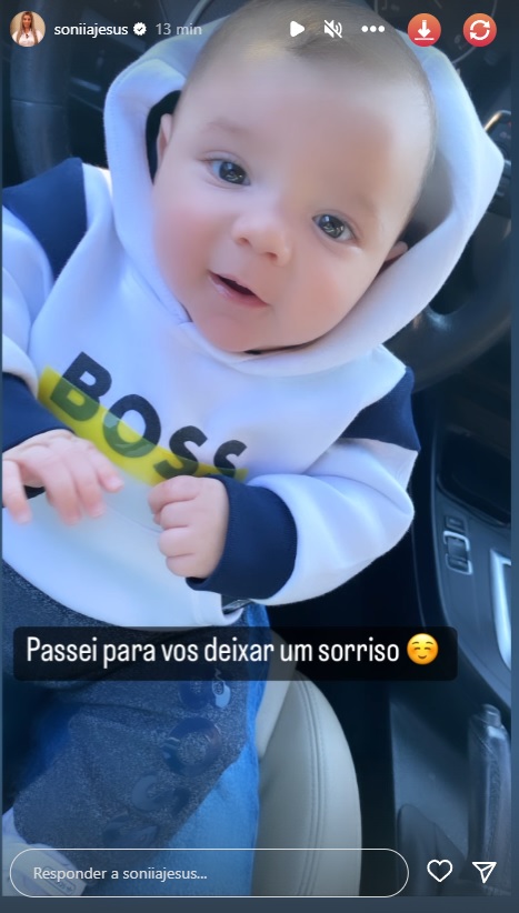 Sónia Jesus partilha novas fotos do rosto do bebé Fabian: &#8220;Deixar-vos um sorriso&#8221;