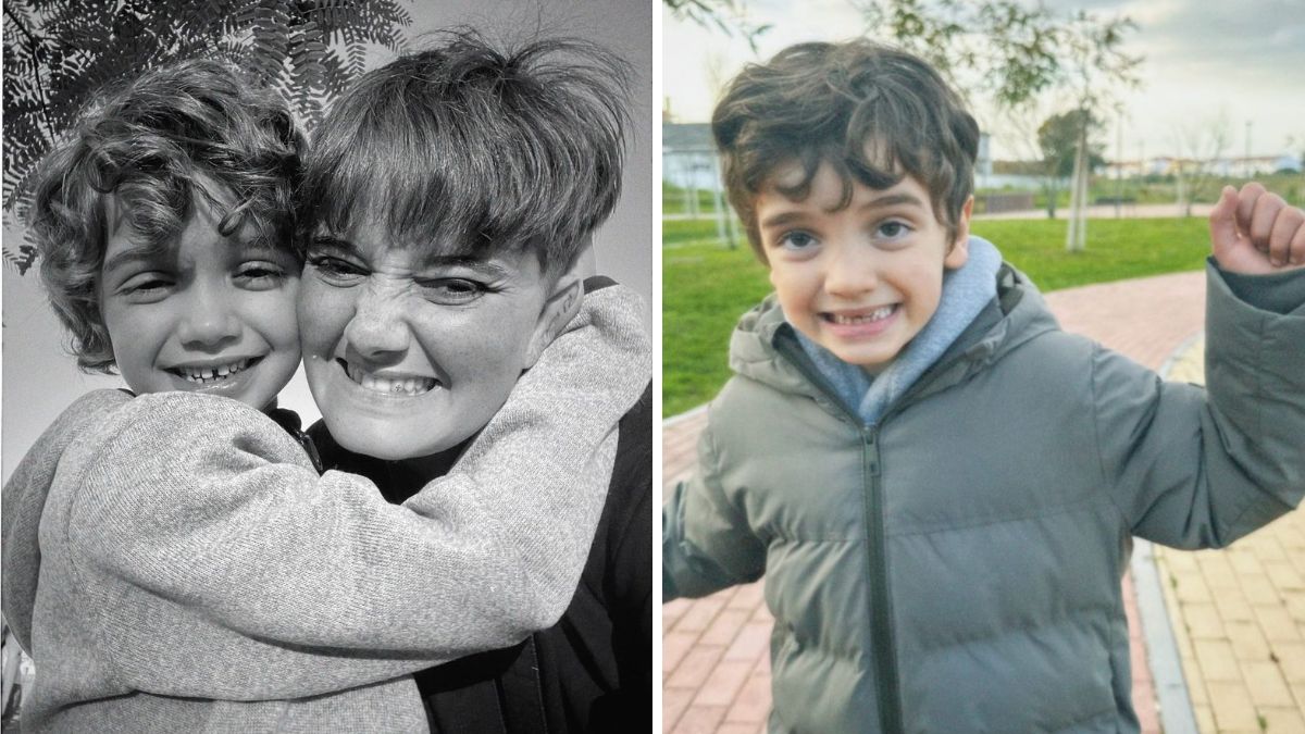 Carolina Deslandes revela foto com o filho e brinca: &#8220;Atentem a diferença de alturas&#8230;&#8221;