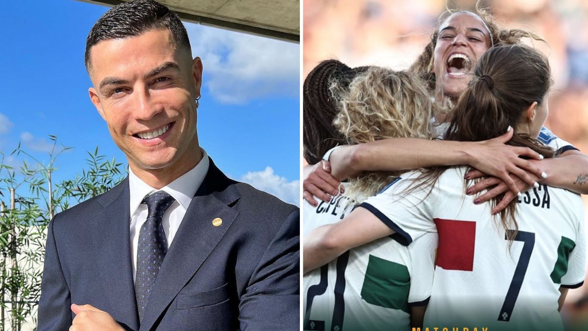 Cristiano Ronaldo reage após momento histórico das &#8220;nossas meninas&#8221;: &#8220;Vamos&#8230;&#8221;