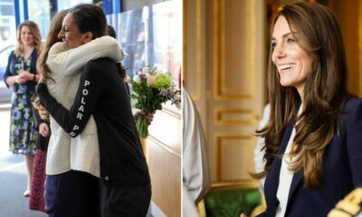 Kate Middleton deixa-se levar em momento carinhoso durante ato oficial