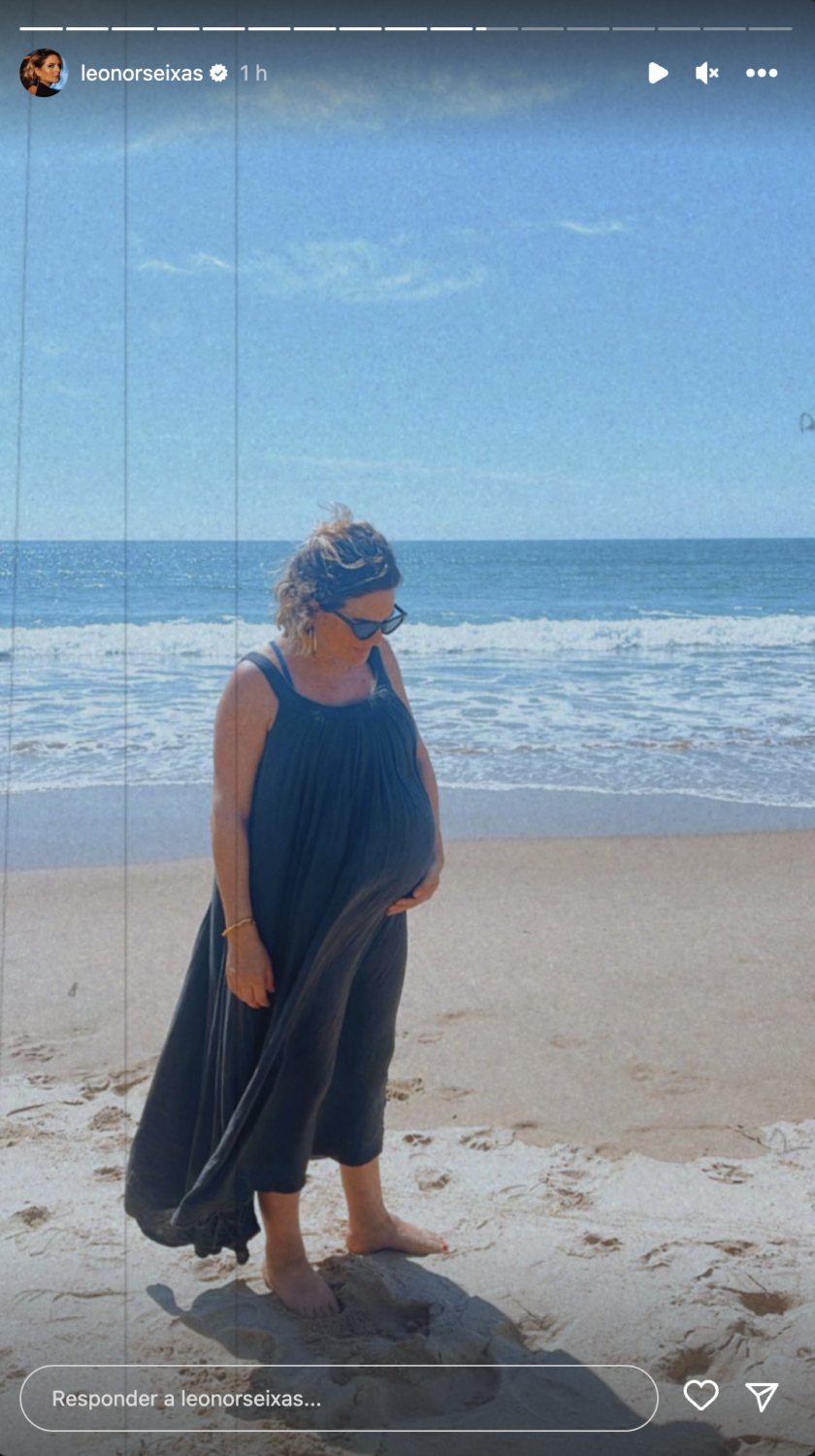 Na reta final da gravidez, Leonor Seixas mostra-se pronta para receber a filha: &#8220;Vem Júlia&#8221;