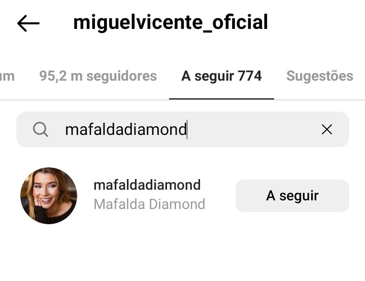 Após separação, Miguel Vicente encontrou-se com Mafalda Diamond no Norte? Dados levantam &#8216;suspeita&#8217;