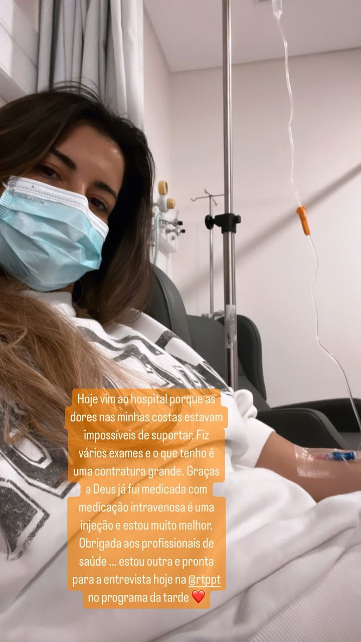 Isabel Figueira no hospital após participação no &#8216;Dança Comigo&#8217;: &#8220;Tenho uma contratura grave&#8221;