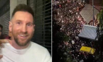 Lionel Messi saiu para jantar e a Argentina descobriu. Este foi o resultado