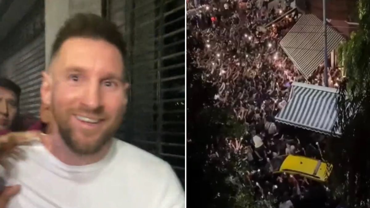Lionel Messi saiu para jantar e a Argentina descobriu. Este foi o resultado
