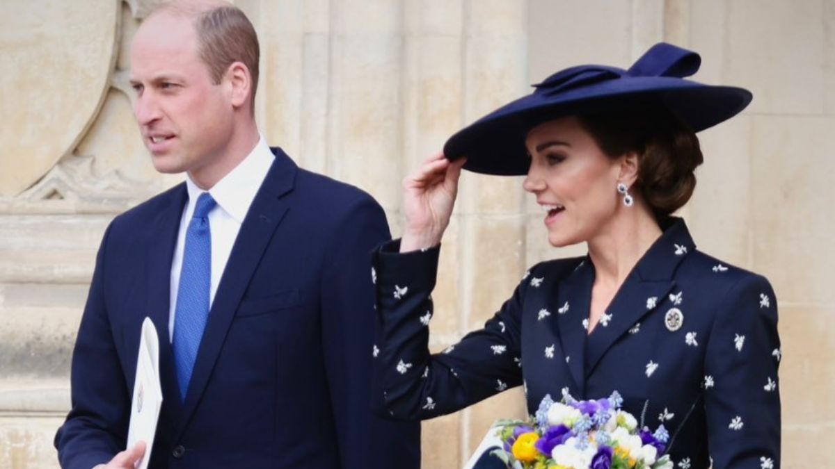Princesa Kate remata look primaveril com joias que pertenciam à sogra, princesa Diana