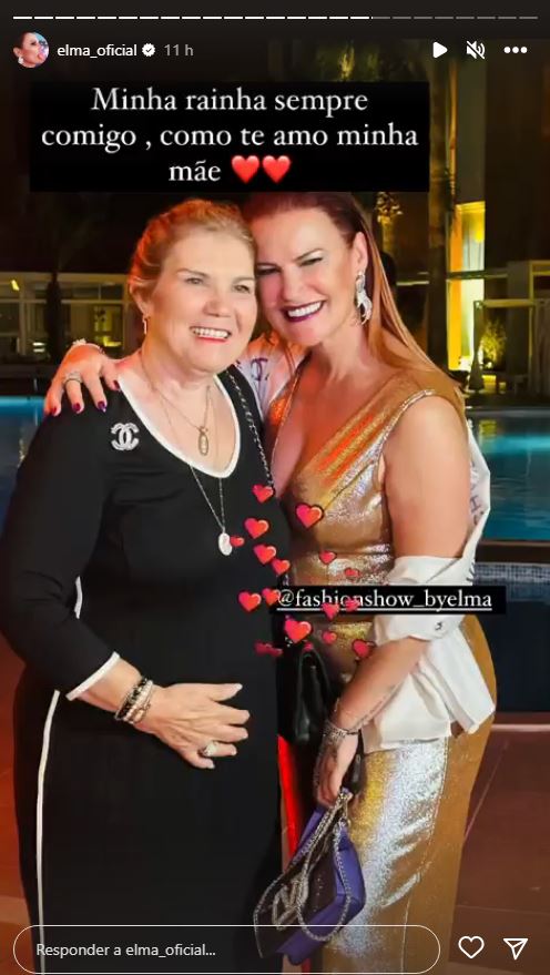 Dolores Aveiro apoia Elma Aveiro em dia (muito) especial: &#8220;Como te amo minha mãe&#8230;&#8221;