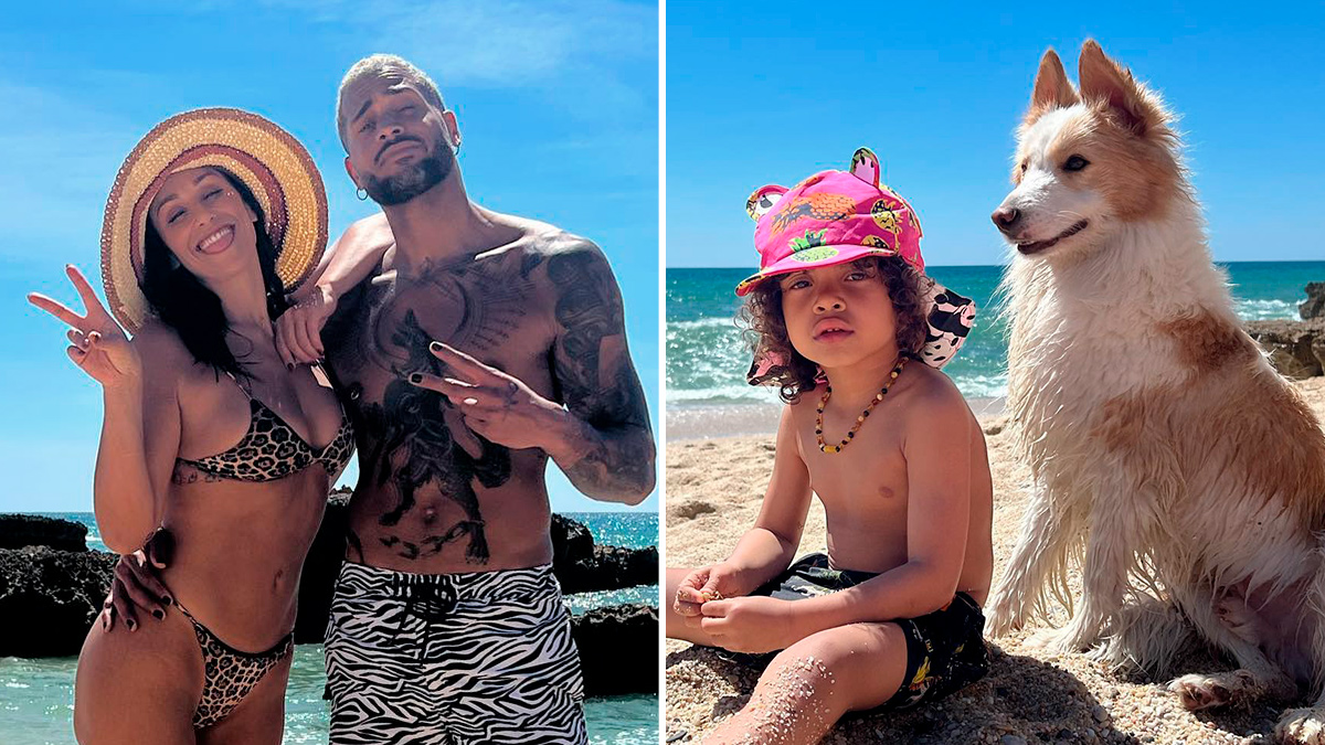 Rita Pereira revela imagens de dia de praia em família e internauta critica: &#8220;Cão na praia, quem pode pode&#8230;&#8221;