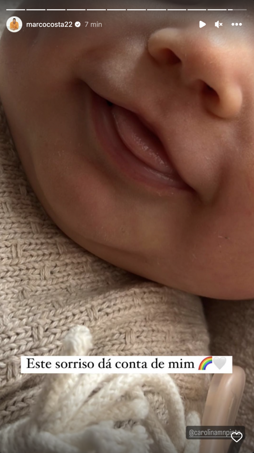 Marco Costa revela nova foto da filha bebé: &#8220;Este sorriso dá conta de mim&#8221;