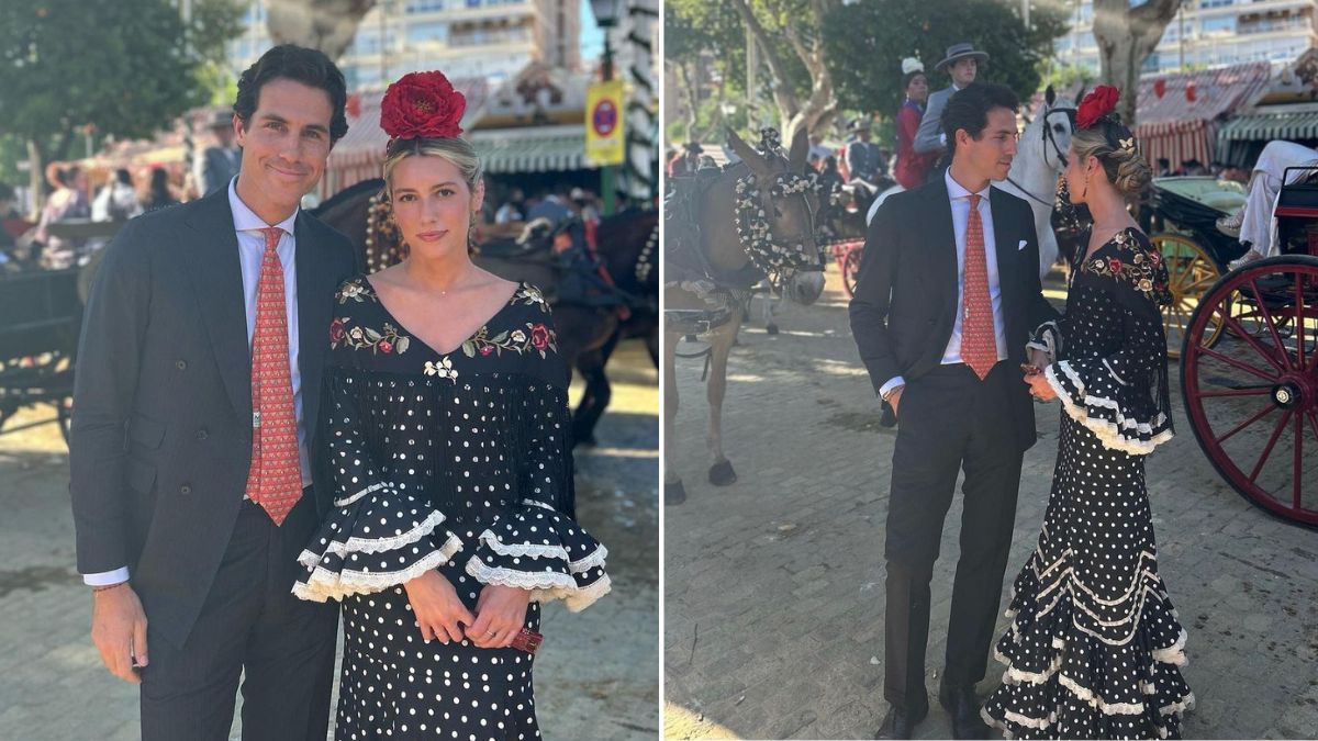 Ao lado do namorado, filha de Luís Figo encanta vestida a rigor na Feira de Sevilha