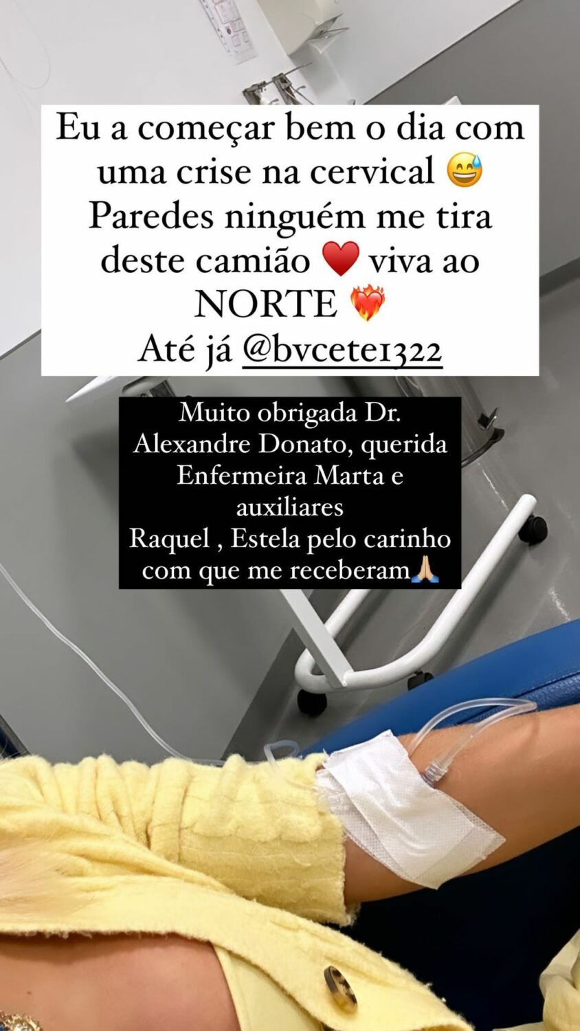 Luciana Abreu mostra-se no hospital e confessa: &#8220;Eu a começar bem o dia&#8230;&#8221;