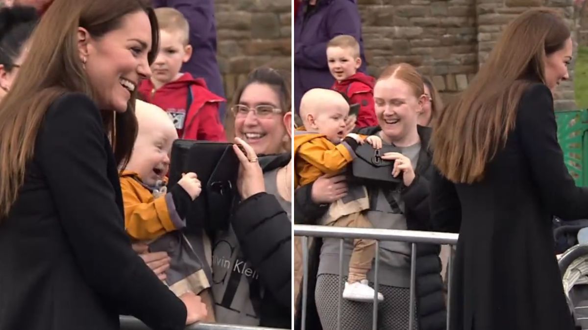 Vídeo: O momento em que um bebé de um ano &#8216;roubou&#8217; a mala à princesa Kate