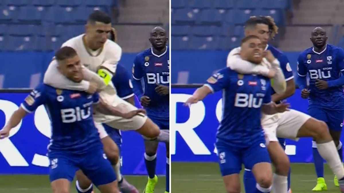 Irritado, Cristiano Ronaldo aplica &#8220;mata-leão&#8221; a adversário e recebe críticas