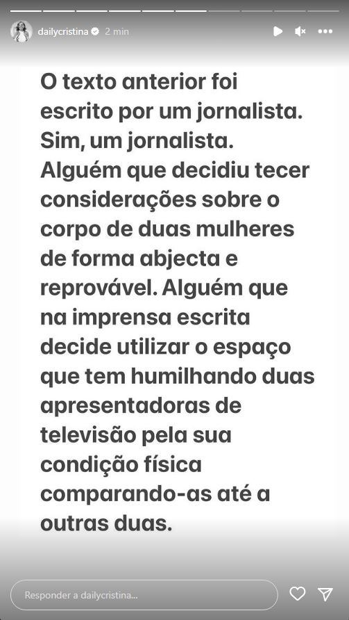 Basta! Cristina Ferreira expõe jornalista após humilhar Maria Botelho Moniz: &#8220;Merece atenção judicial&#8221;